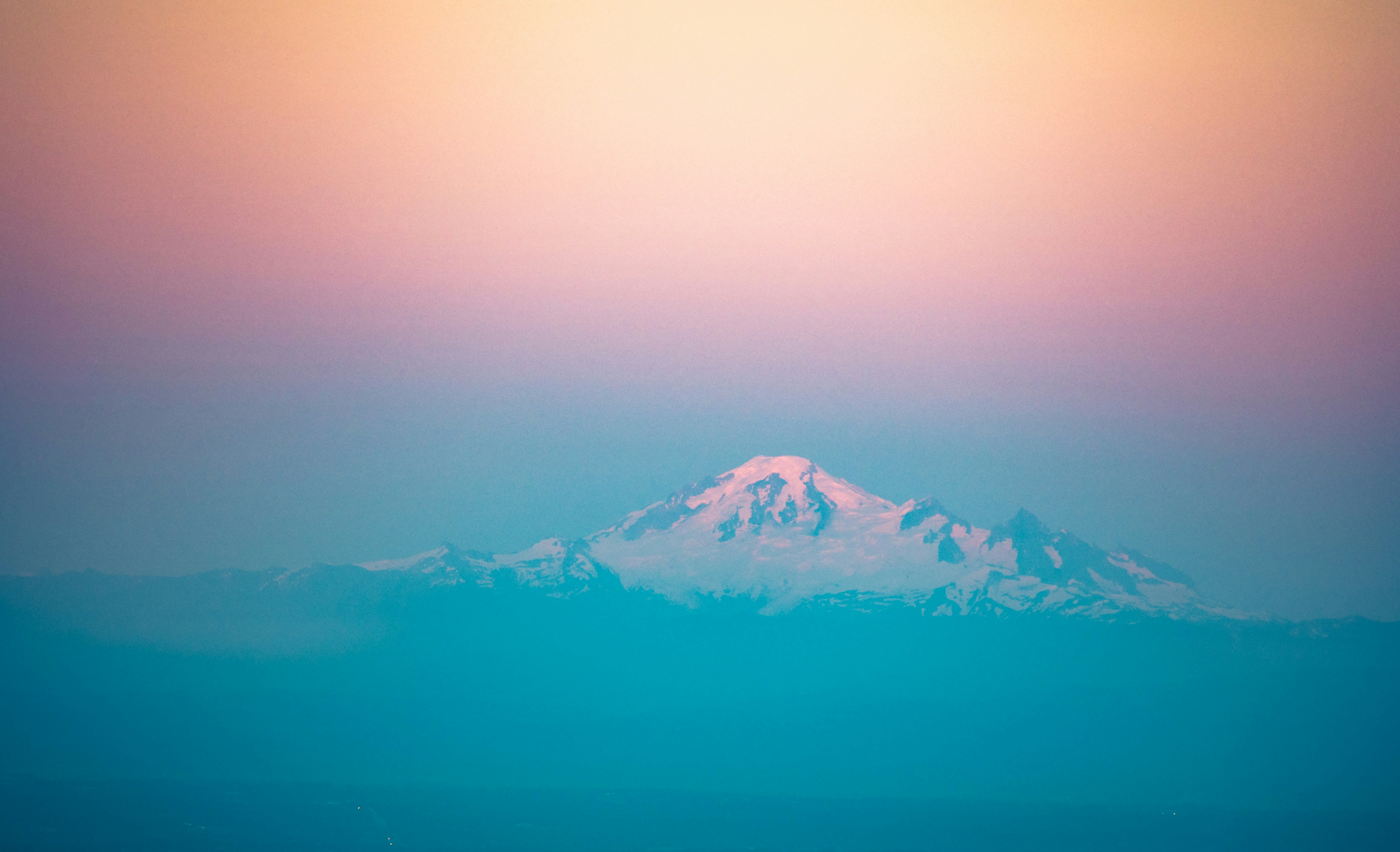 photo of mountain covered with snow