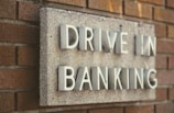 drive in banking signage