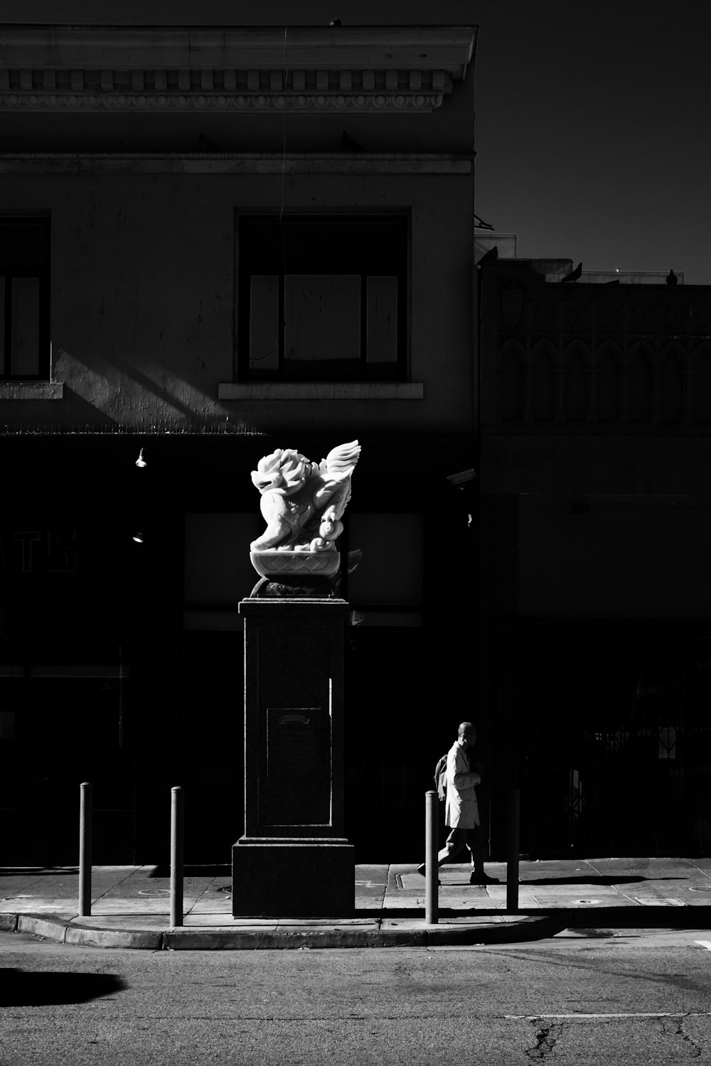 person walking on street