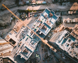 aerial view photography of vehicles and buildings during daytime