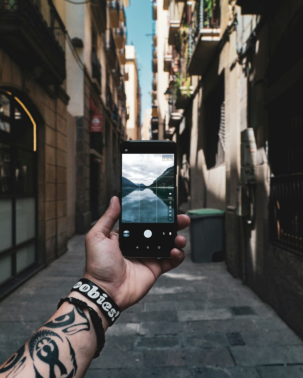 person holding black smartphone