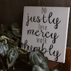 Do Justly love mercy walk humbly quote decor