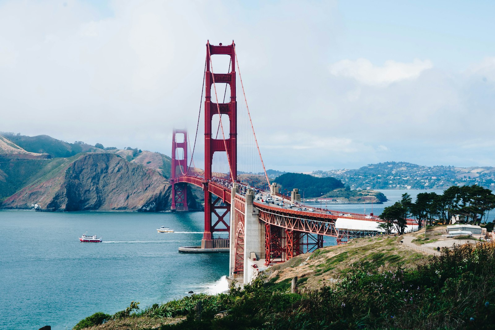 Sony a7 + Sony FE 70-200mm F4 G OSS sample photo. Golden gate bridge, california photography