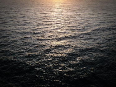 Soft golden light illuminating a peaceful ocean horizon at sunrise, evoking calm and strength.