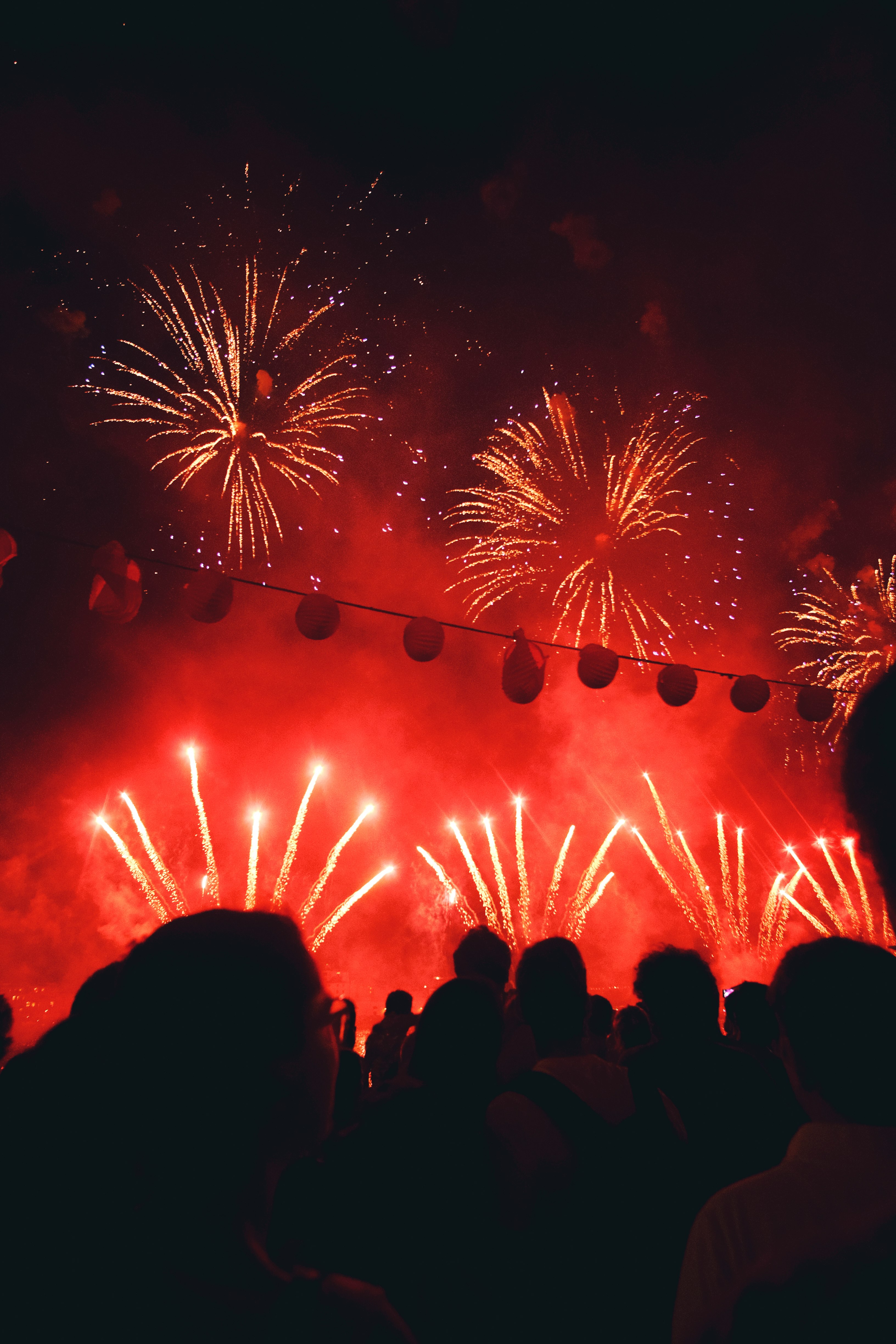 firework displaying during night time