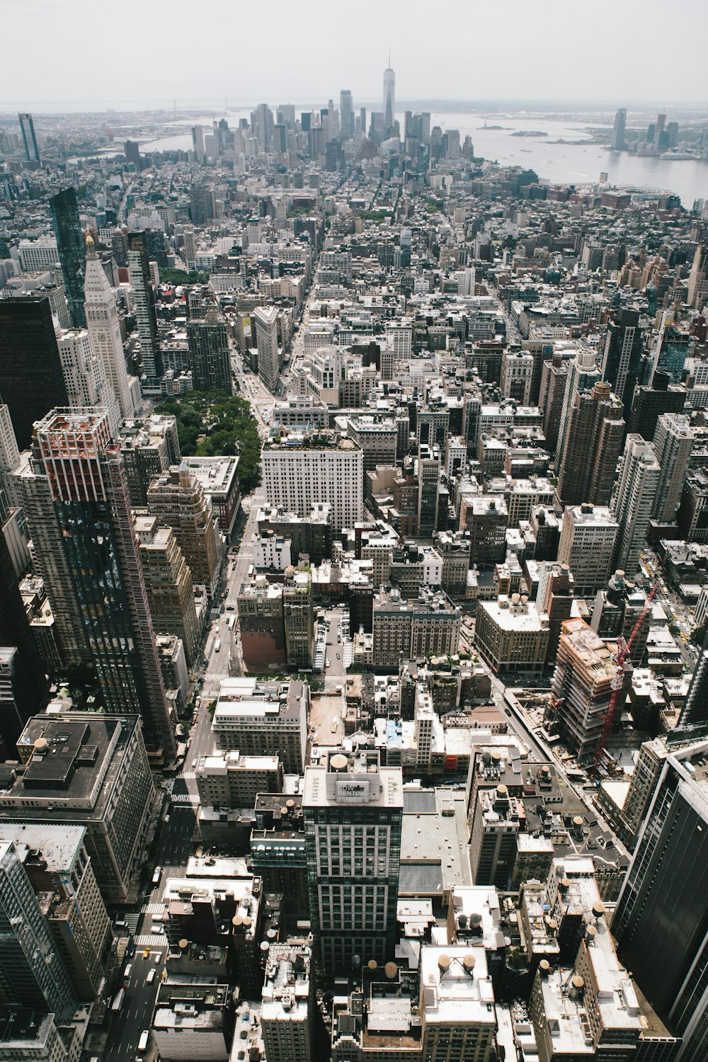 bird's-eye view of high-rise buildings