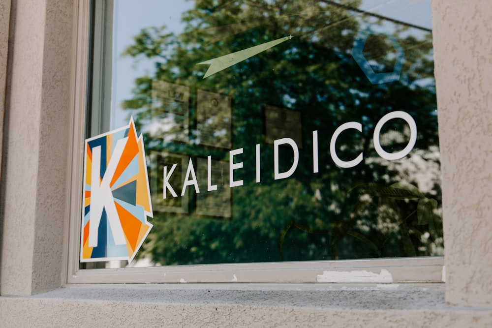 Kaleidico glass signage