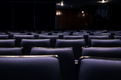 gray leather theater seats