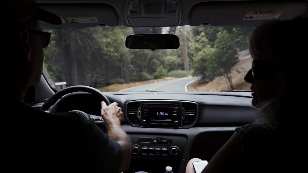 man driving car, A family vacation turned photo opportunity through the mountains of Southern California.