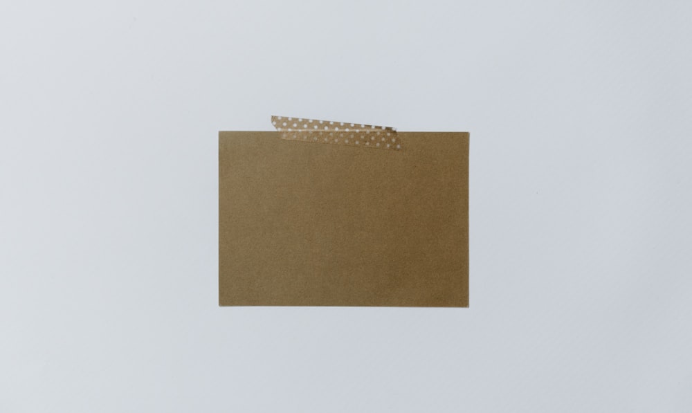 rectangular brown cover