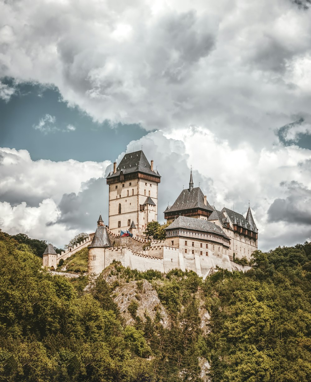 aerial photography of brown concrete castle