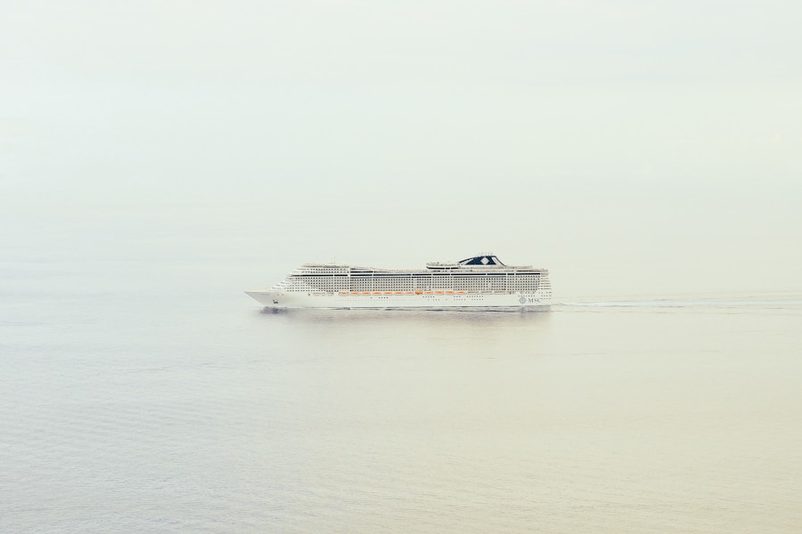 Crucero en el mar