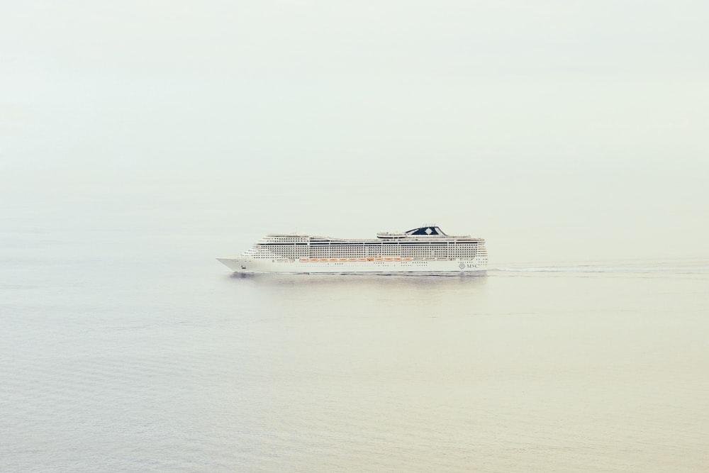 cruise ship on body of water