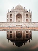 brown painted mosque during daytime