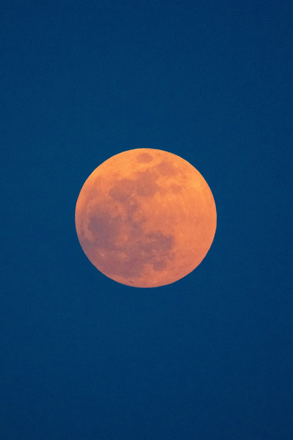 foto da lua vermelha sangrenta