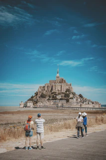 landscape photo of citadel under blue sky