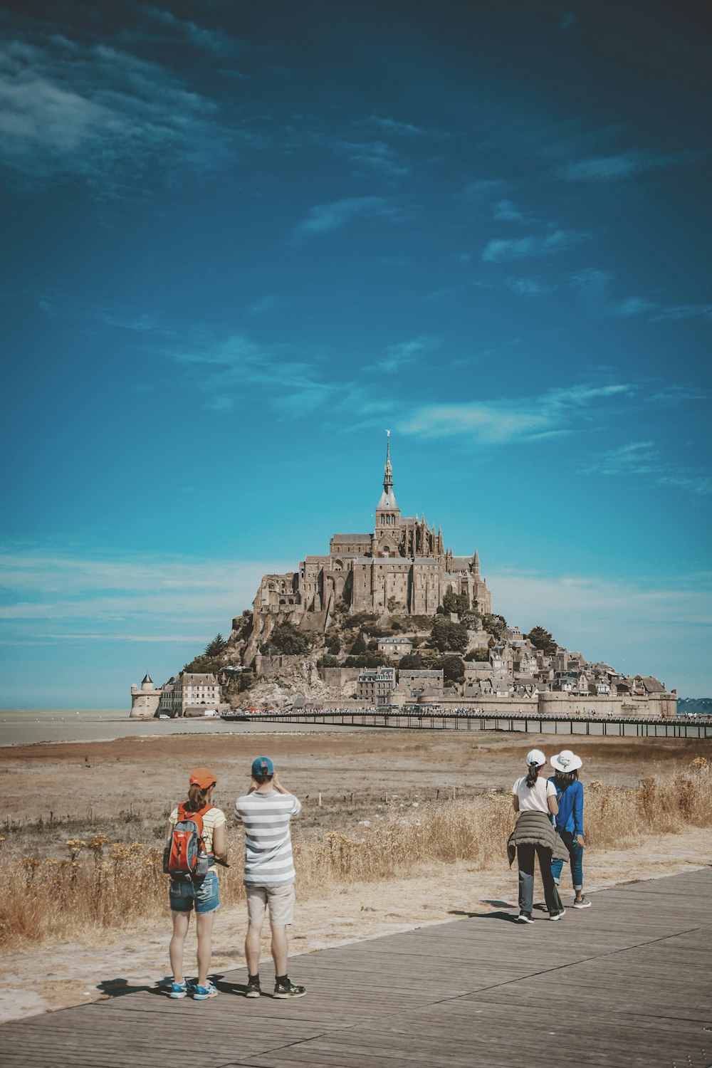 landscape photo of citadel under blue sky