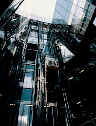 low angle photography of curtain wall at daytime