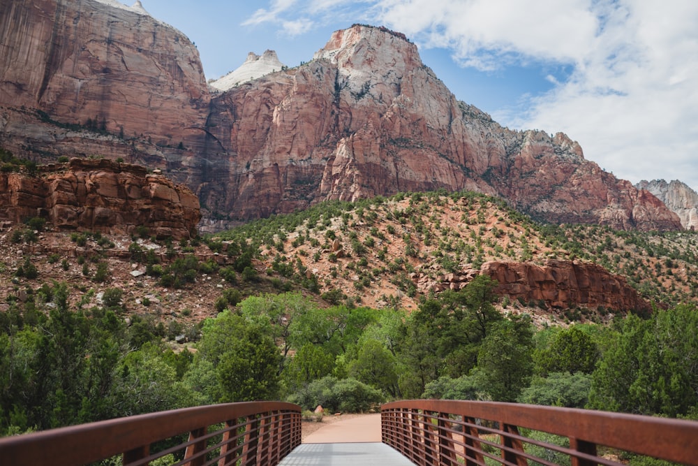 bridge through canyon