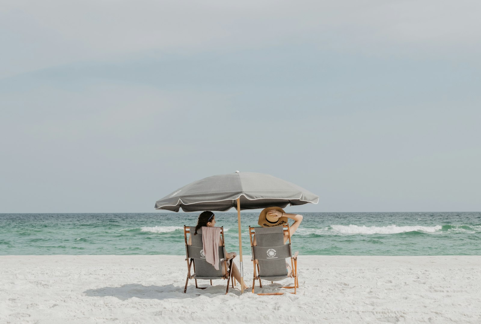 Canon EOS 80D + Canon EF-S 18-55mm F3.5-5.6 IS II sample photo. Two people under beach photography