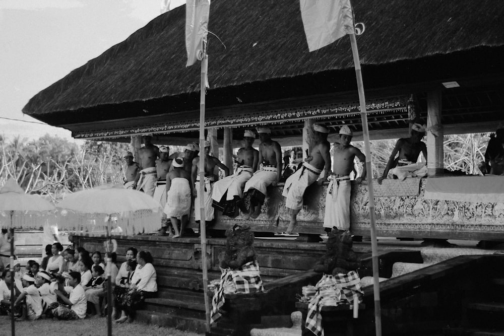 grayscale photo of crowd of people during daytime