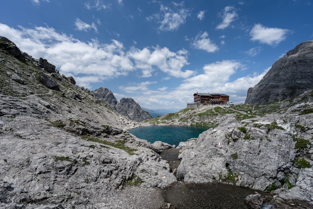 mountains and lake