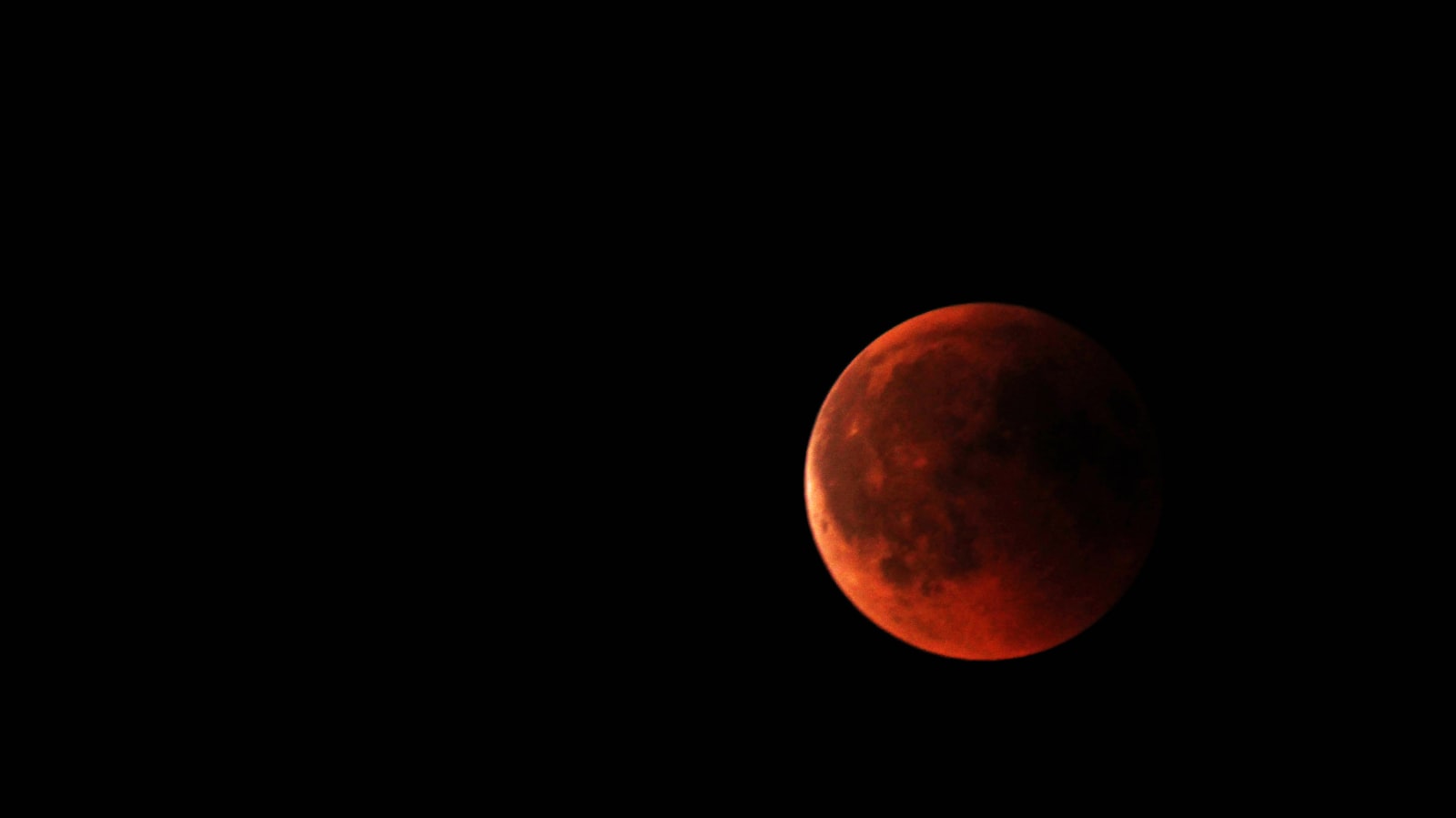 Canon PowerShot SX420 IS sample photo. Red blood moon photography