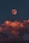 full moon and clouds