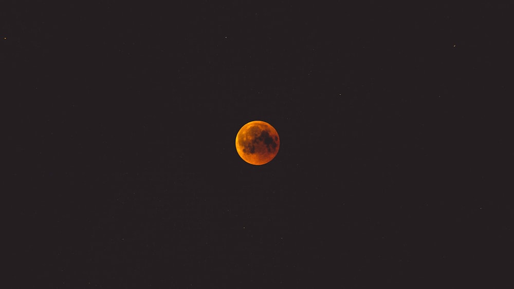 photo of red moon