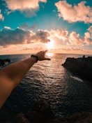 person next to ocean