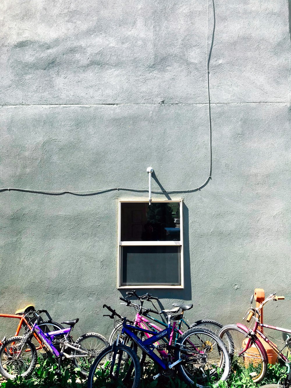 Bicicletas variadas durante el día