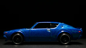 Prototype model showcasing precise layering and smooth finish in electric blue.