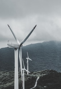 photo of wind mill during daytime