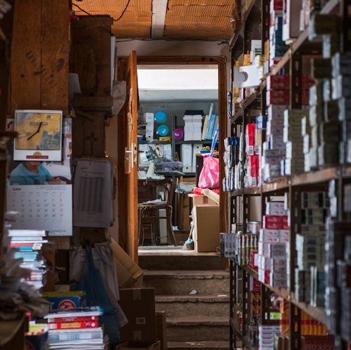 books on shelf