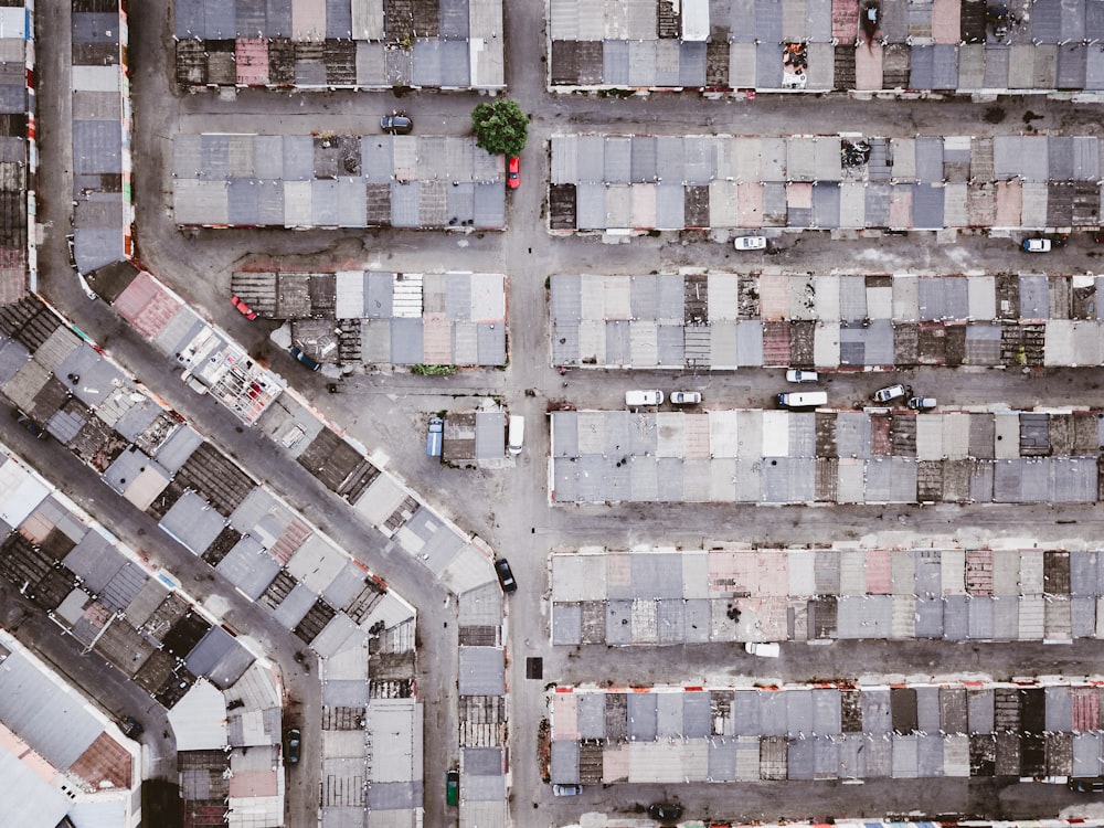 bird's eye view of houses