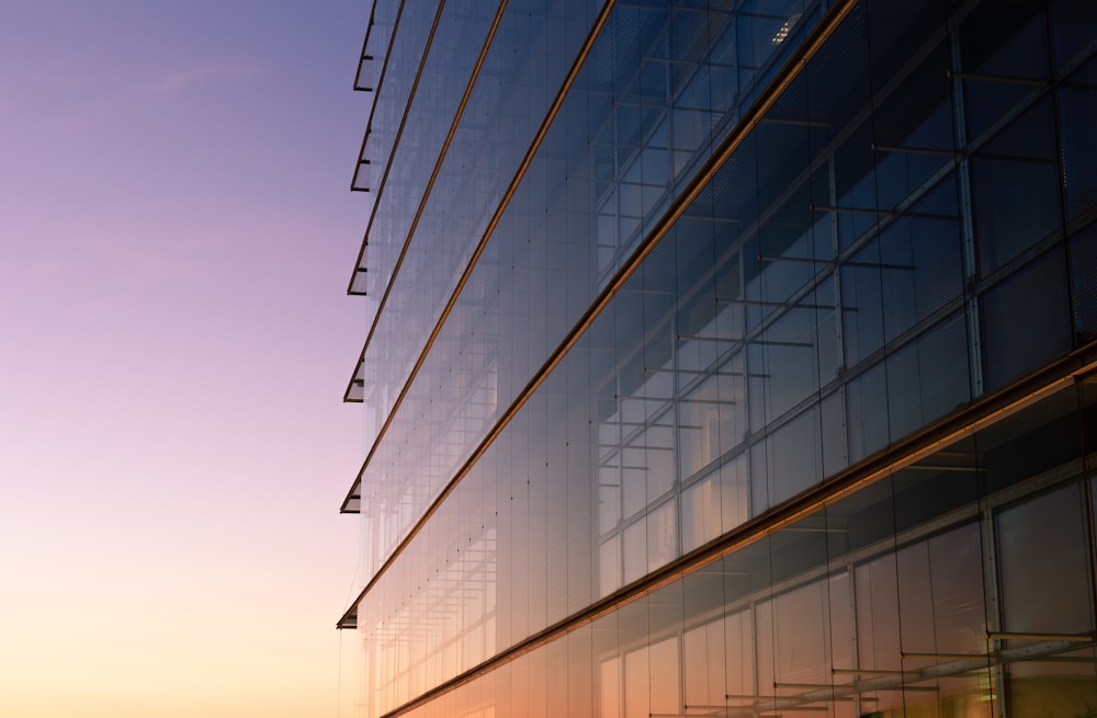 photography of ]glass building