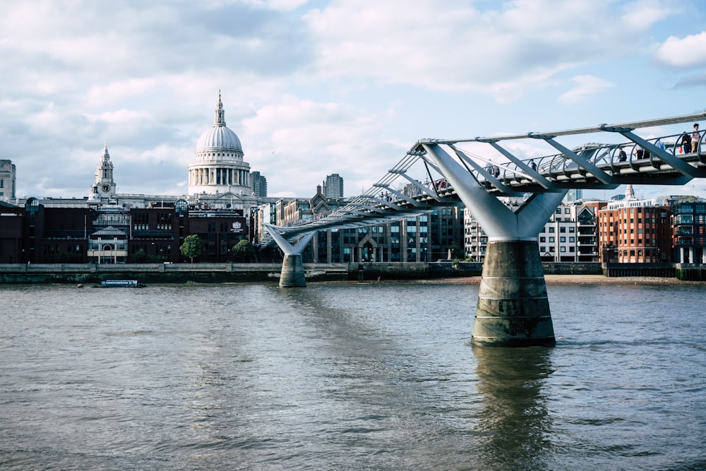 landscape photography of white concrete bridge at daytime