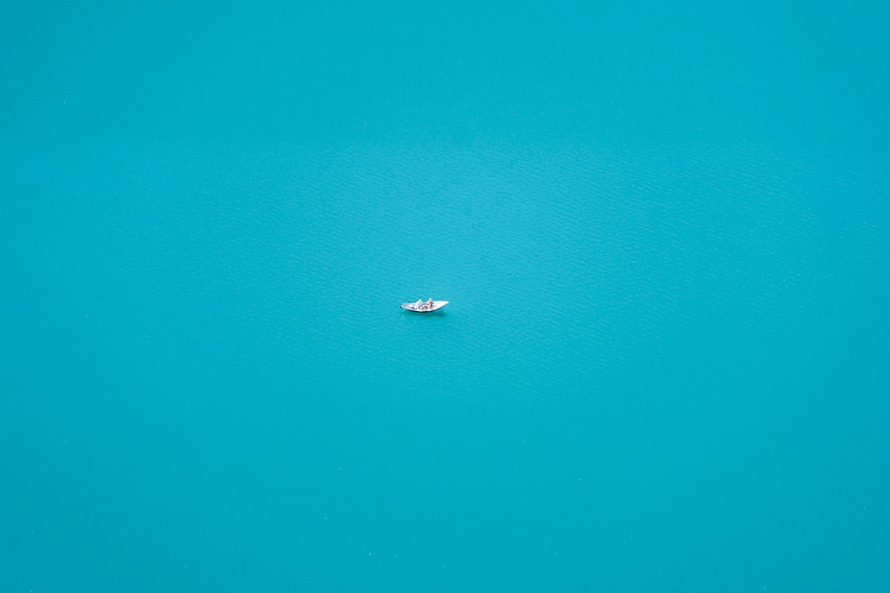 Luftbild des Bootes