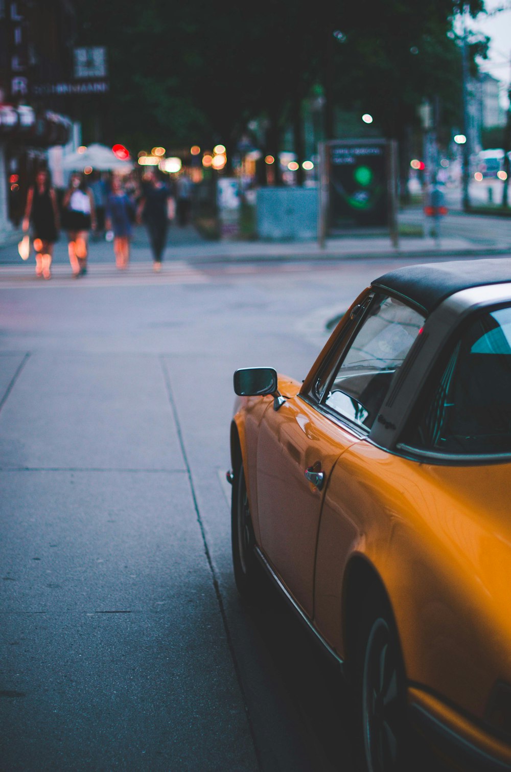 yellow coupe