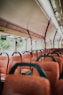 brown padded bus chairs