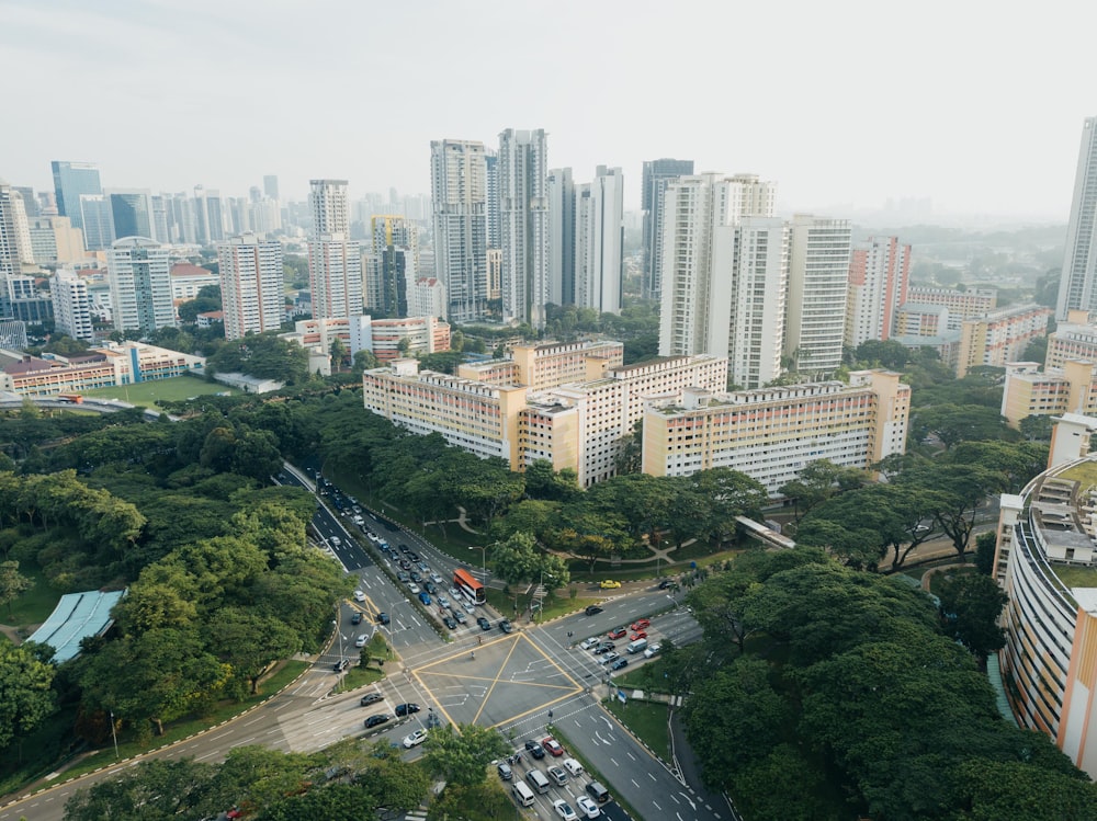 aerial view photography of buildings