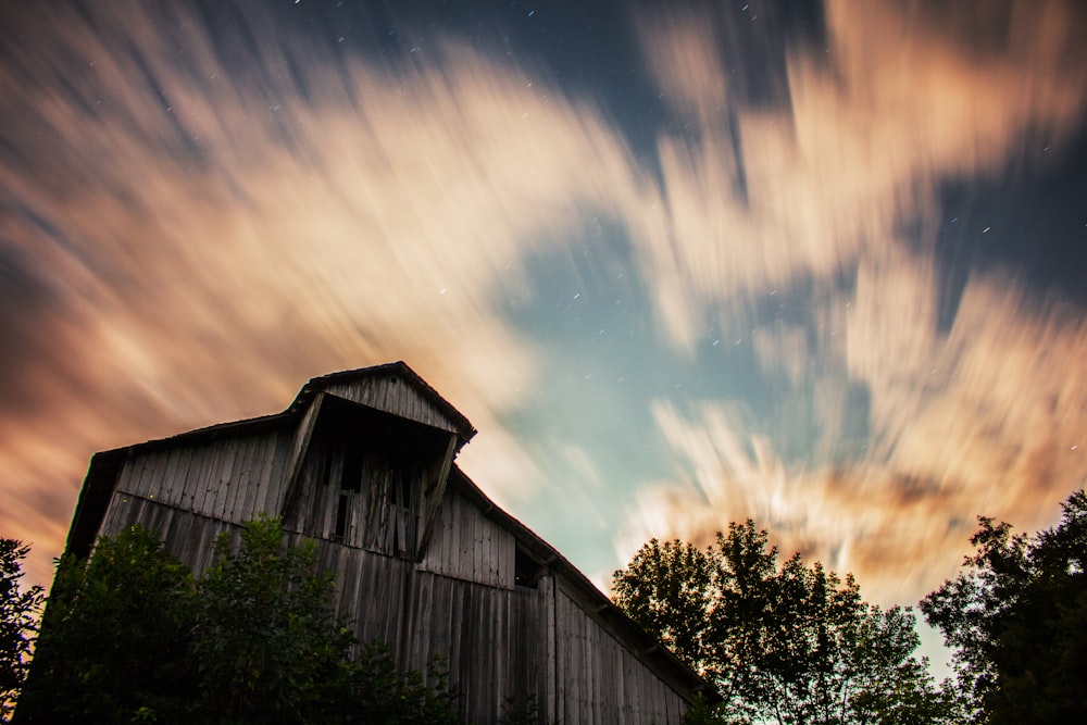 timelapse photo of clouds and sky