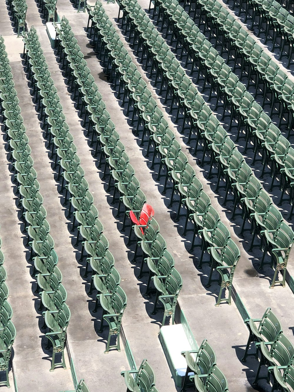 assorted green chairs