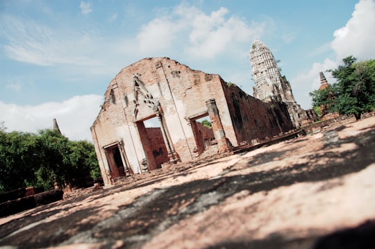 brown ruin building at daytime photo in Ayutthaya Historical Park Thailand