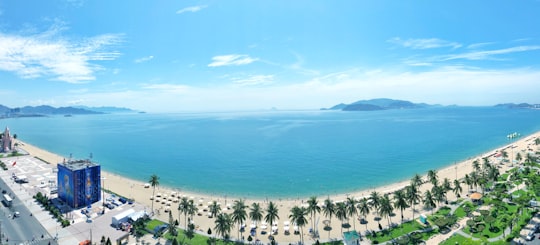 aerial view of beach in Nha Trang Vietnam