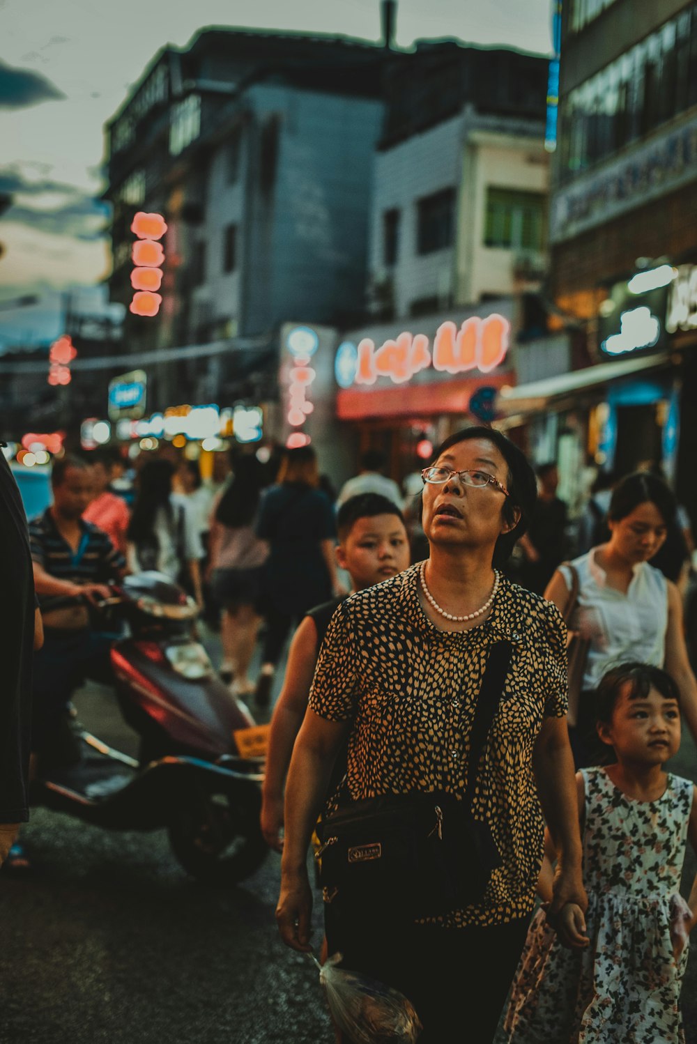 people walking on street