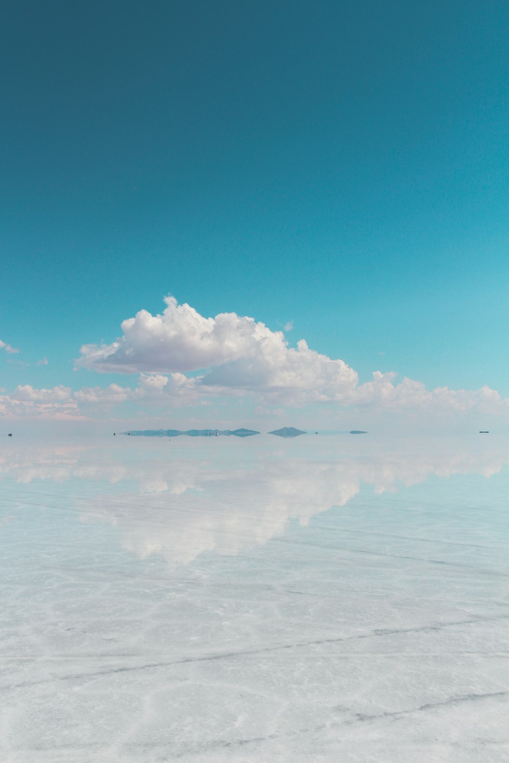 white clouds under blue sky