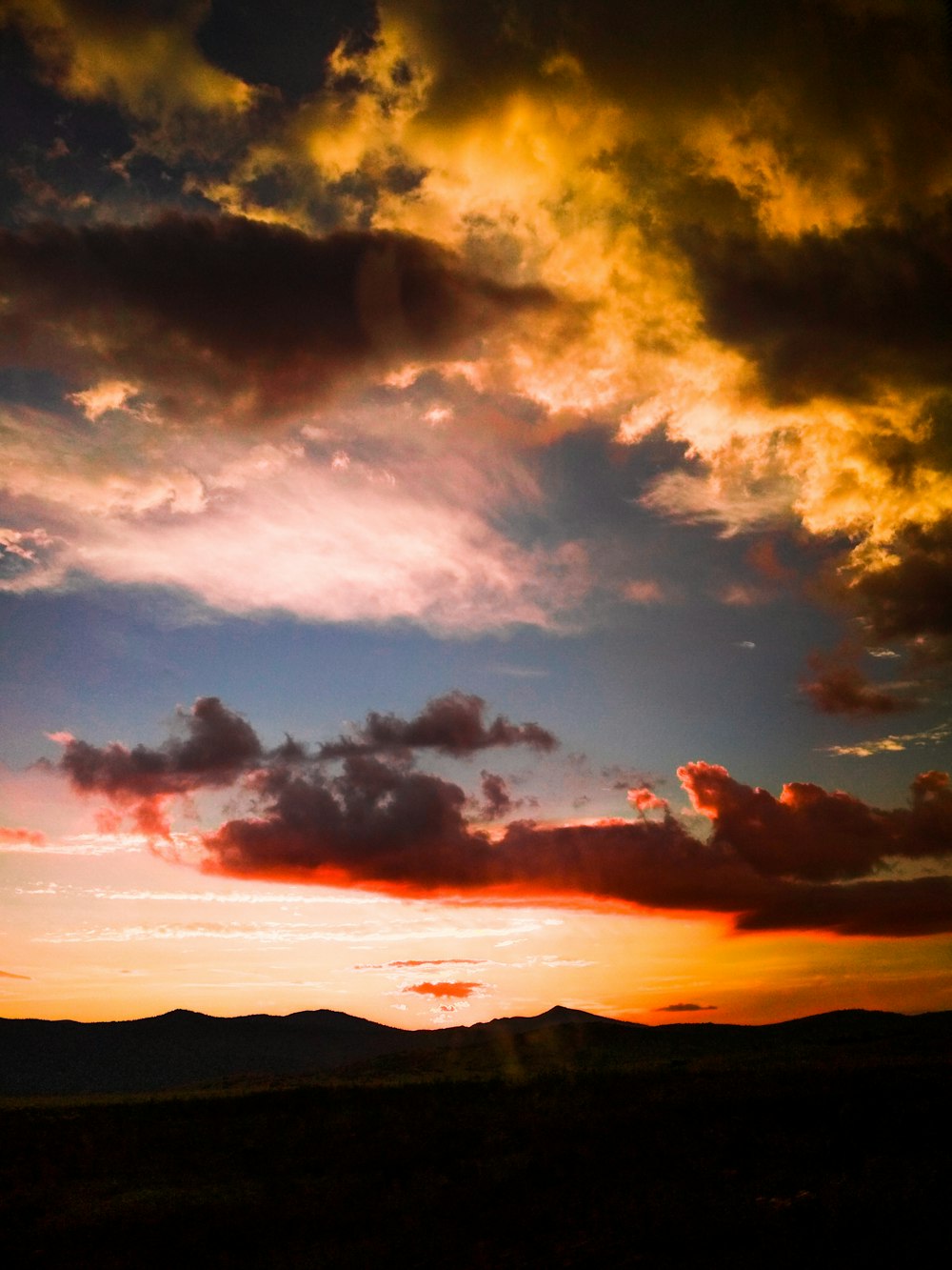 cloudy sky during sunset