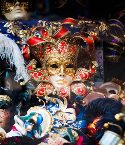 assorted-color masquerade mask collection