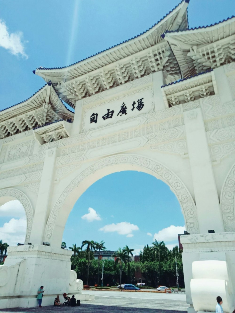 low angle photography of concrete arch